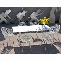 Conjunto de comedor blanco de Fast FOREST