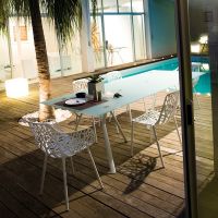 Conjunto de comedor para terraza de Fast colleción FOREST
