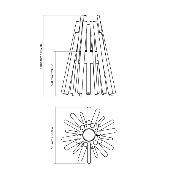 Fire pit EcoSmart Stix 8